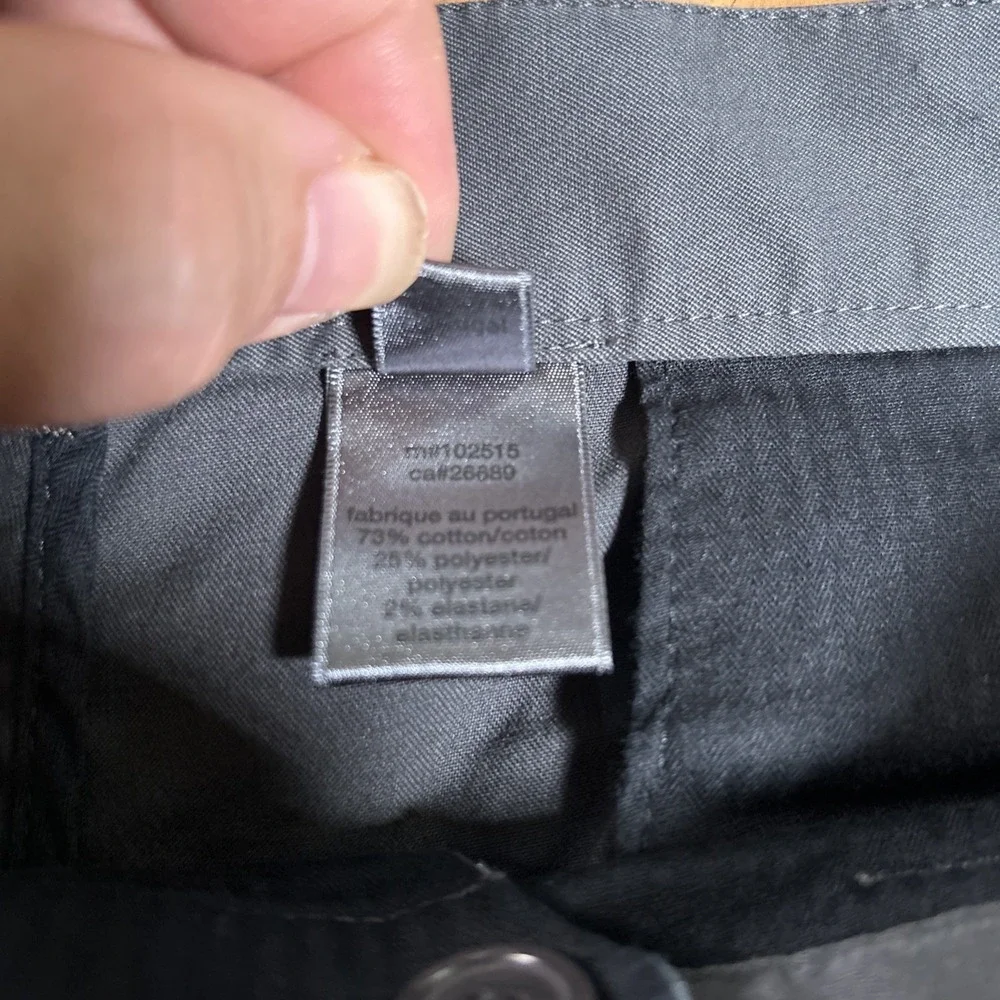 John Varvatos Pants Men's 50 (34x29) Gray Straight Leg Chino Designer Trousers